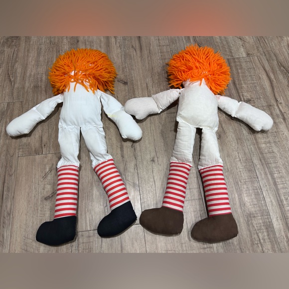 Vintage Raggedy Ann and Andy Classic Rag Doll Set with Orange Hair nostalgia - Picture 6 of 9